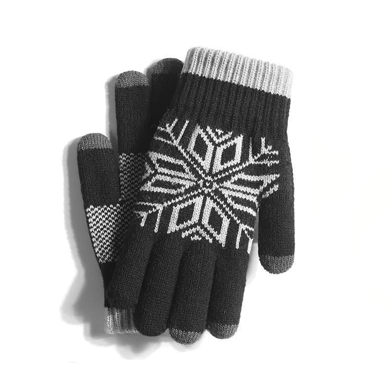 Перчатки зимние iWinter Wool Gloves для сенсорных экранов Черный (D50)