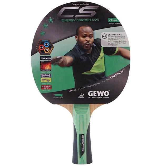 Ракетка для настольного тенниса Gewo CS Energy Carbon Pro FL (931039)