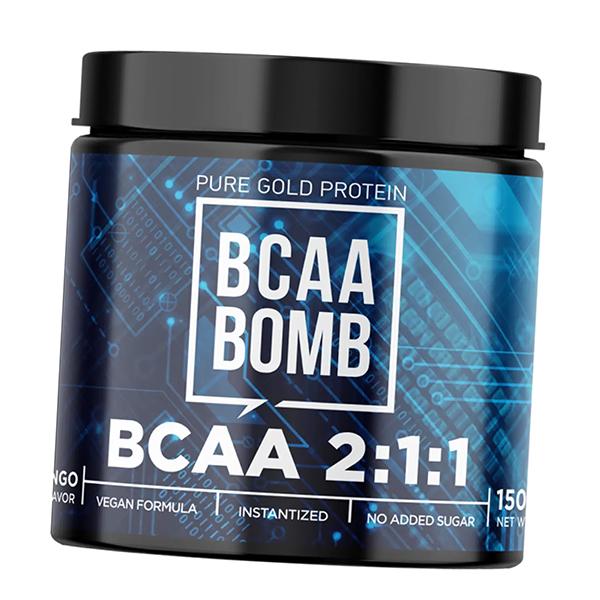 Аминокислоты BCAA Pure Gold Bomb 2:1:1 150 г Клубника (28618002)