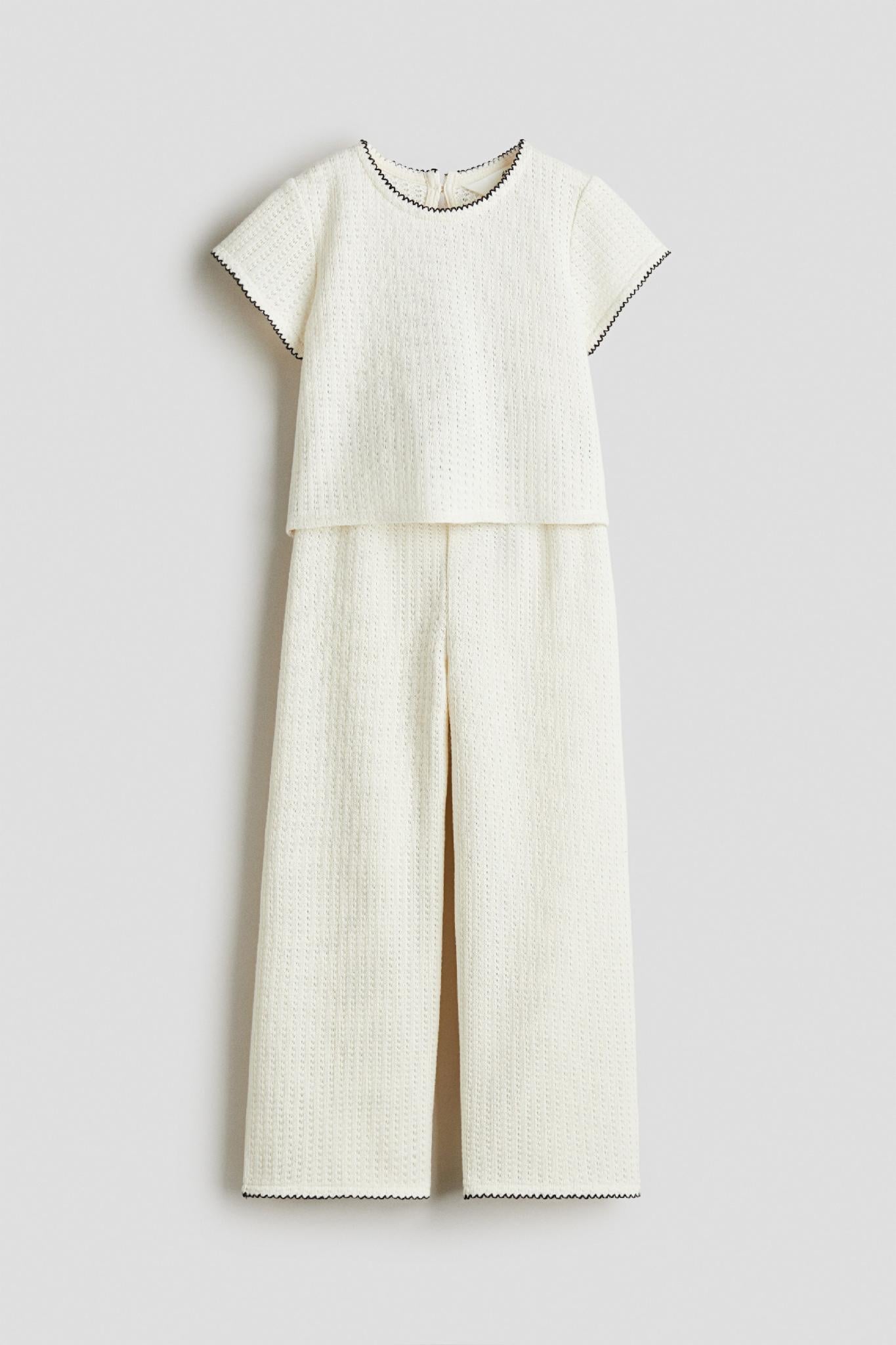 Топ H&M 1305006 128 см Белый