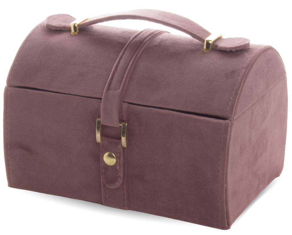 Шкатулка декоративная для бижутерии и ювелирных украшений ART-POL Розовый бархат (130647)