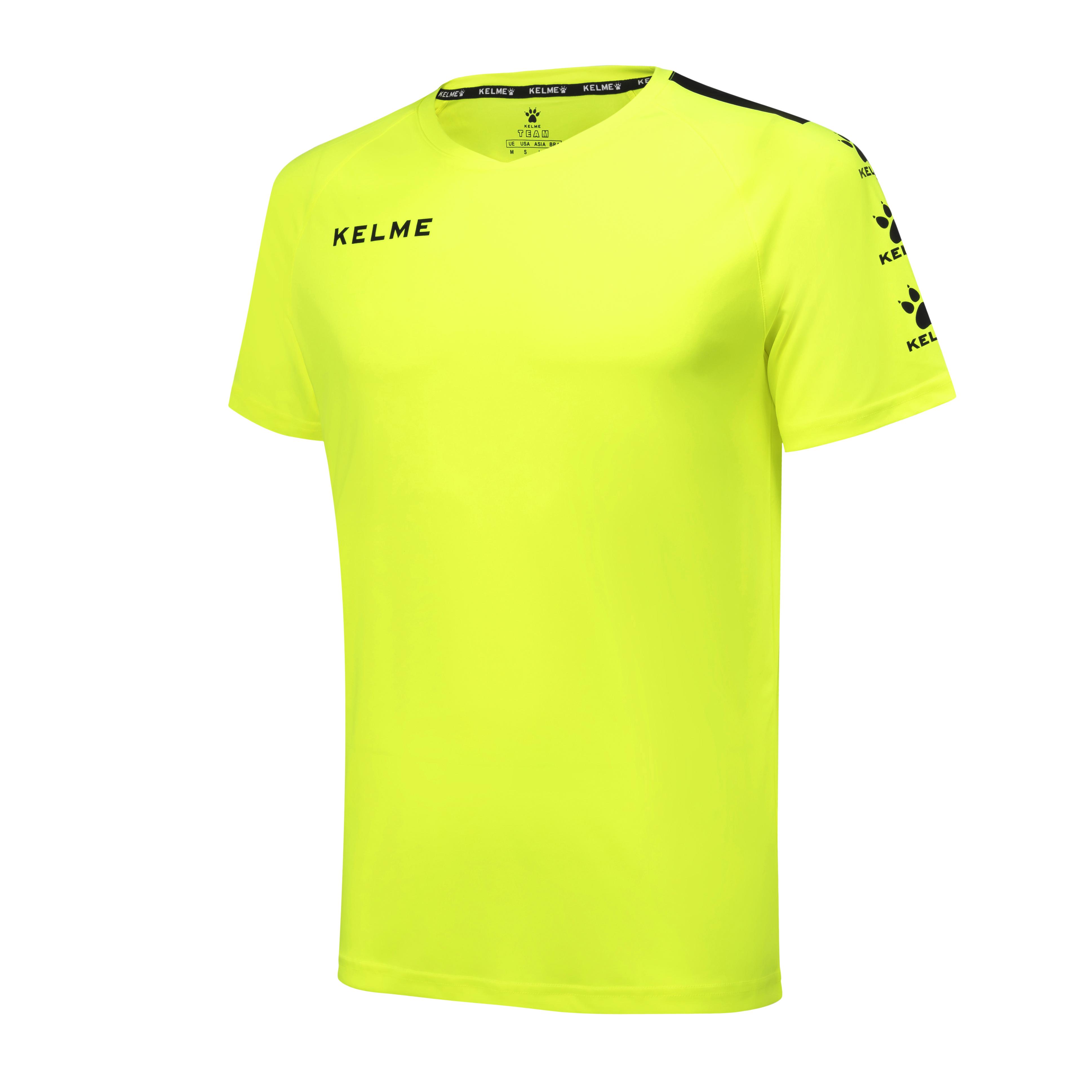 Футболка Kelme Lince к/р M Салатовый/Черный