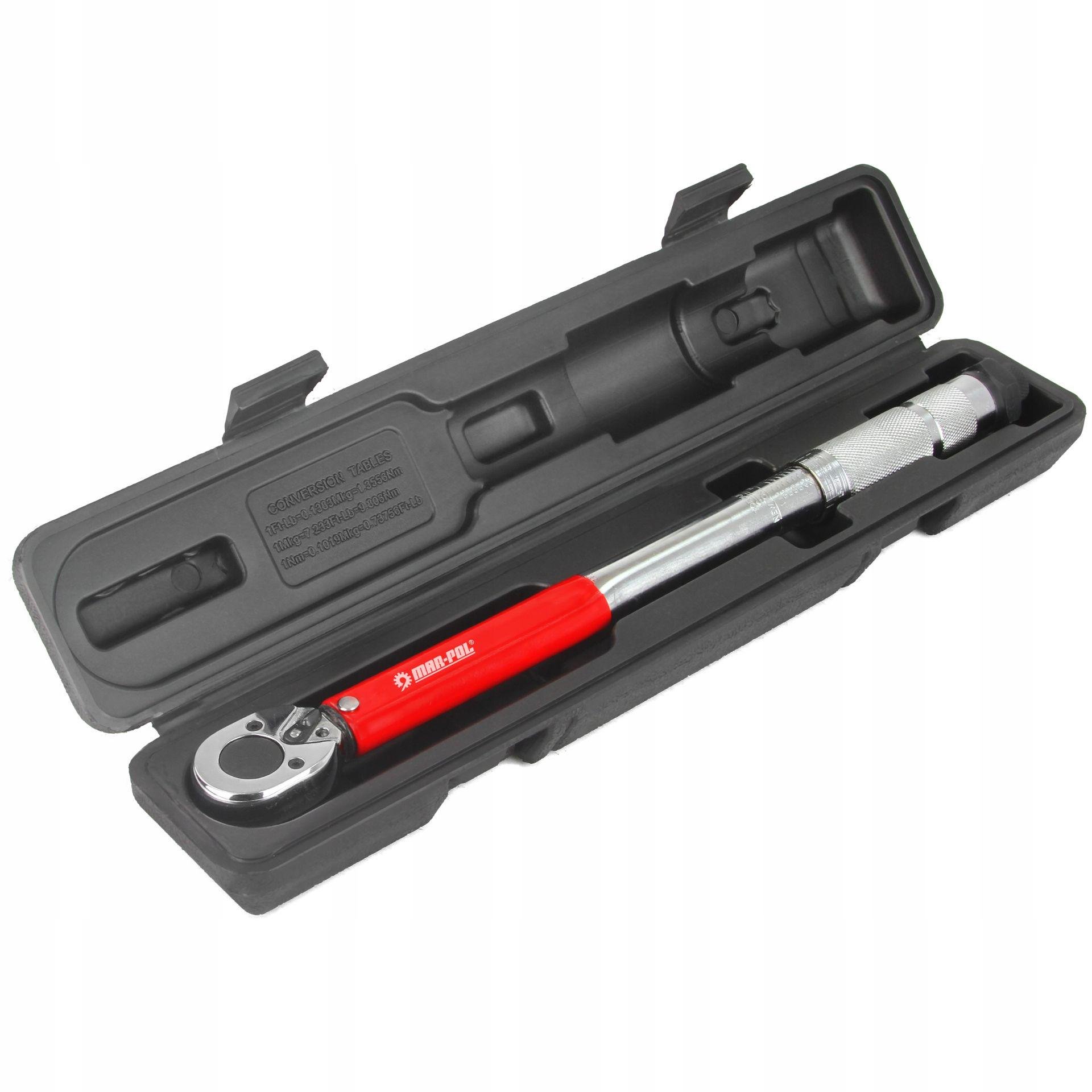 Динамометрический ключ Mar-Pol M53584 Profi 19-110 Нм 3/8" в пластиковом кейсе