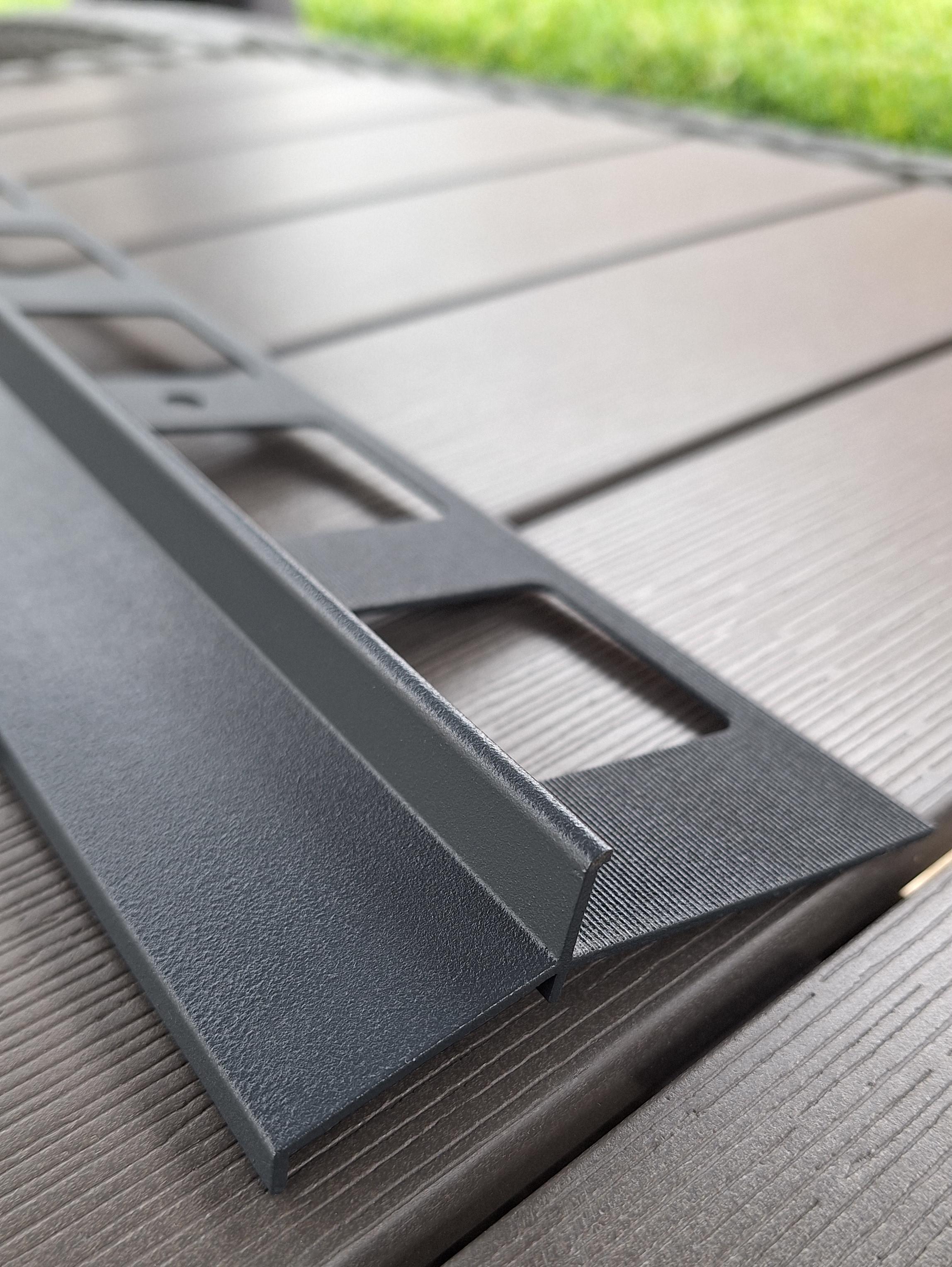 Алюмінієвий капельник відлив MAXI під плитку для відкритого балкона/тераси 2 м Графіто-антрацитовий матовий (18375577) - фото 3 Алюмінієвий капельник відлив MAXI під плитку для відкритого балкона/тераси 2 м Графіто-антрацитовий матовий (18375577) - фото 3
