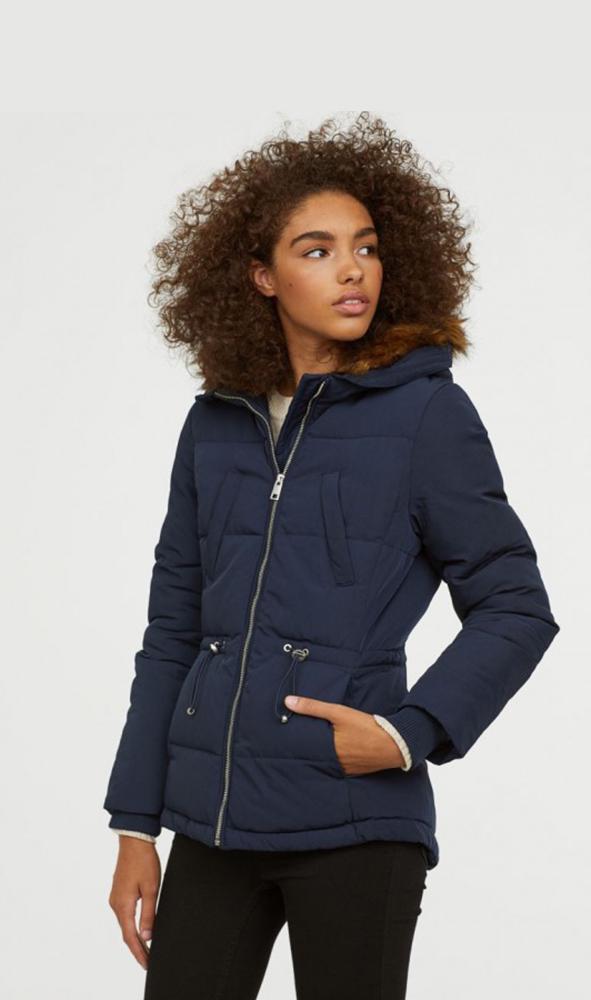 Куртка женская H&M р. 34 Темно синий (628568b24)