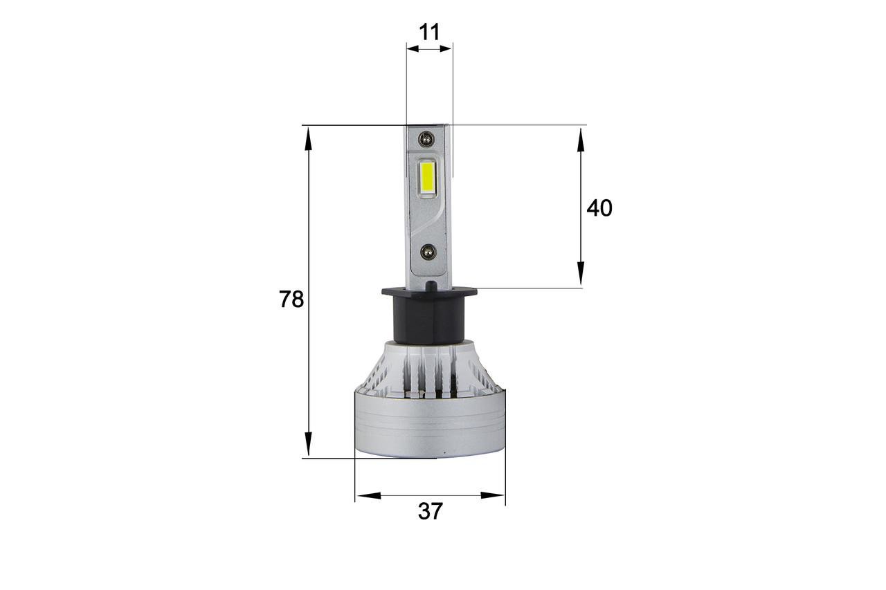 LED лампи Sho-Me F7 H1/H7/H11/Н27/НВ3/НВ4 CANBUS - фото 5