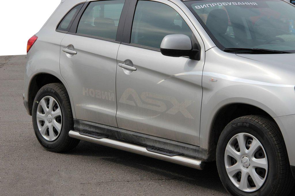 Боковые трубы BB002 CAN для Mitsubishi Eclipse Cross нержавеющая сталь Хром