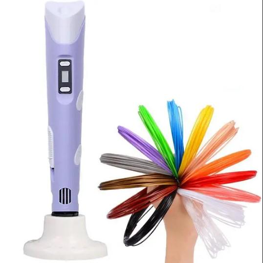 Комплект детский STN-28 наушники с кошачьими ушками/3D-ручка для рисования/пластик 150 м Разноцветный/Фиолетовый - фото 7 Комплект детский STN-28 наушники с кошачьими ушками/3D-ручка для рисования/пластик 150 м Разноцветный/Фиолетовый - фото 7