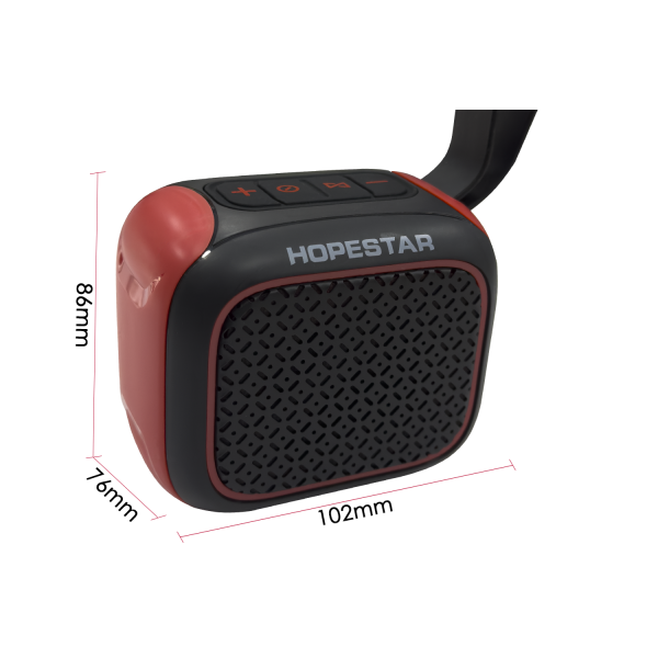 Портативная колонка HOPESTAR A22 5W TWS IPX6 500 mAh Black/Red (A22-4) - фото 4