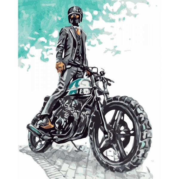 Картина за номерами Strateg Транспорт Примарний гонщик 40х50 см в термопакеті (VA-3375-mt) Картина за номерами Strateg Транспорт Примарний гонщик 40х50 см в термопакеті (VA-3375-mt)