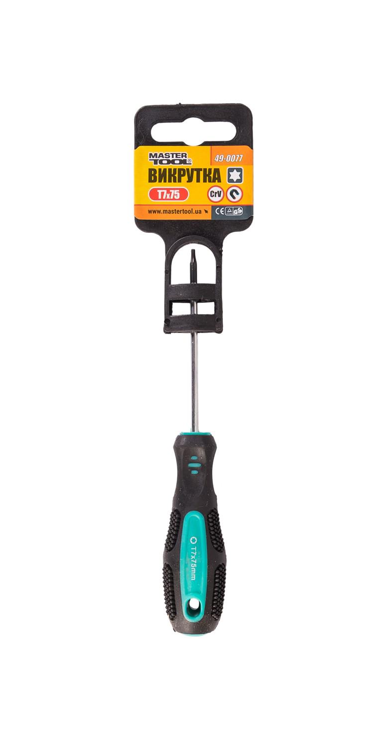 Викрутка Mastertool Torx T7х75 мм (49-0077) - фото 2 Викрутка Mastertool Torx T7х75 мм (49-0077) - фото 2