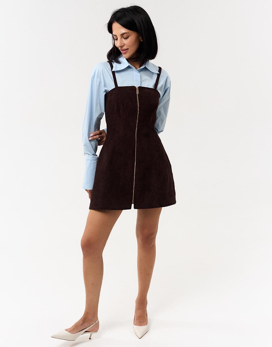 Сарафан вельвет TWINSIS CLOTHES коричневий S
