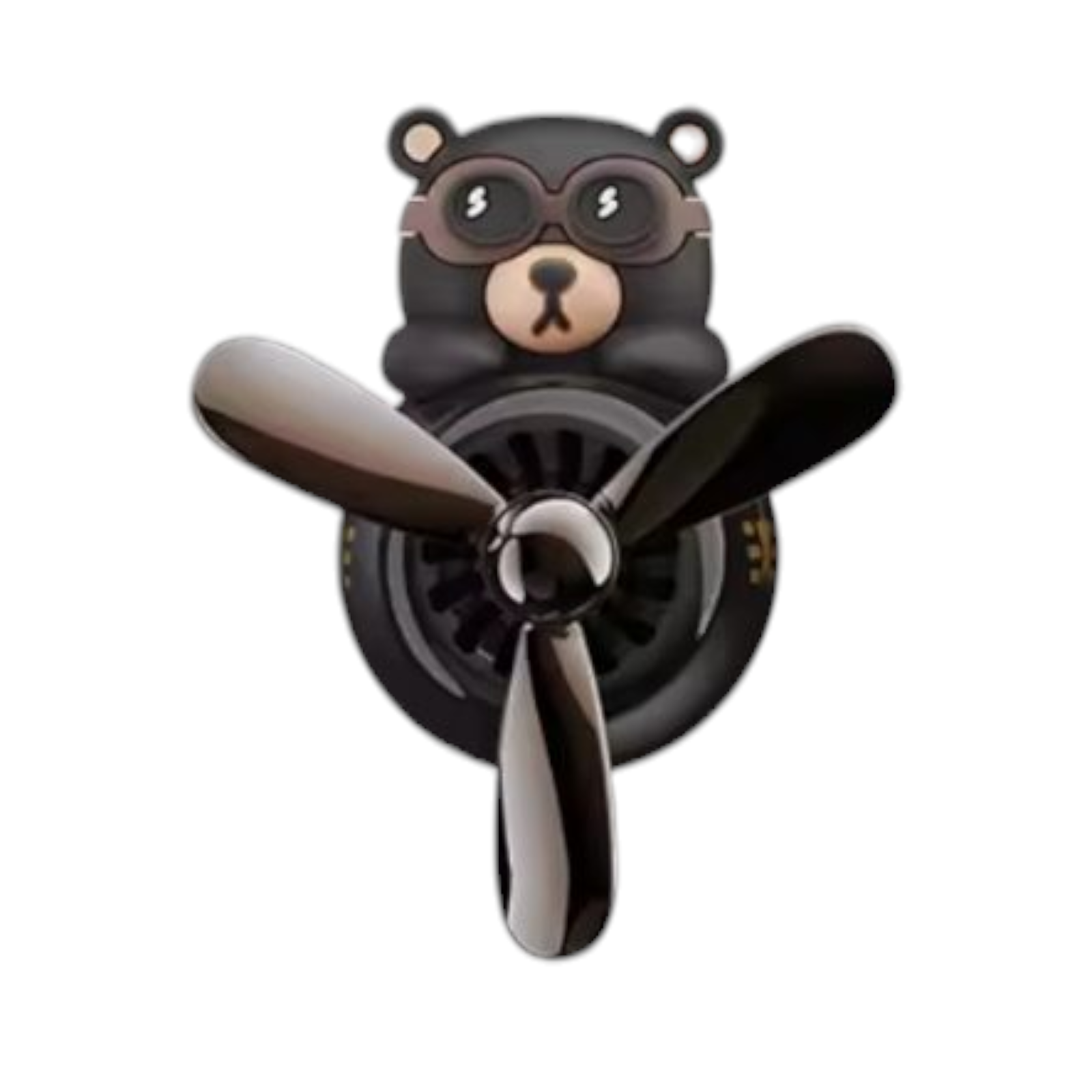 Ароматизатор для авто многоразовый Pilot Bear в машину на решетку Black (1690024915)