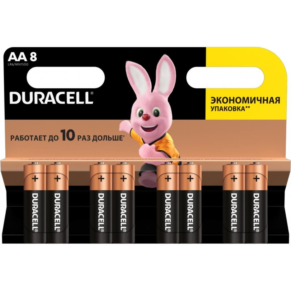 Батарейки Duracell AA/LR6 Duralock Basic 1,5V 8 шт. (MN1500 8BL)