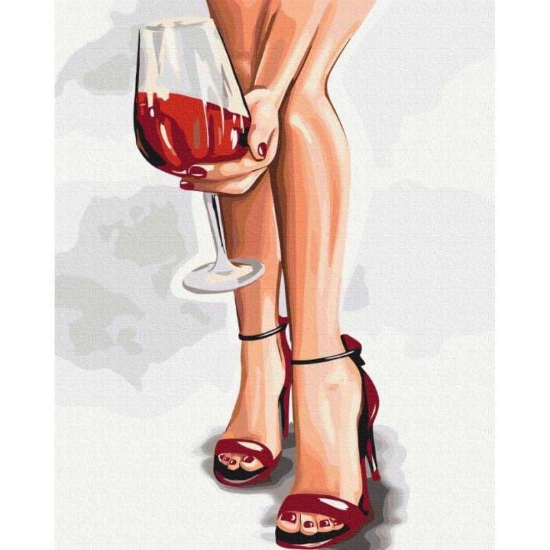 Картина по номерам Brushme Грационный бокал 40х50 см (BS53449)