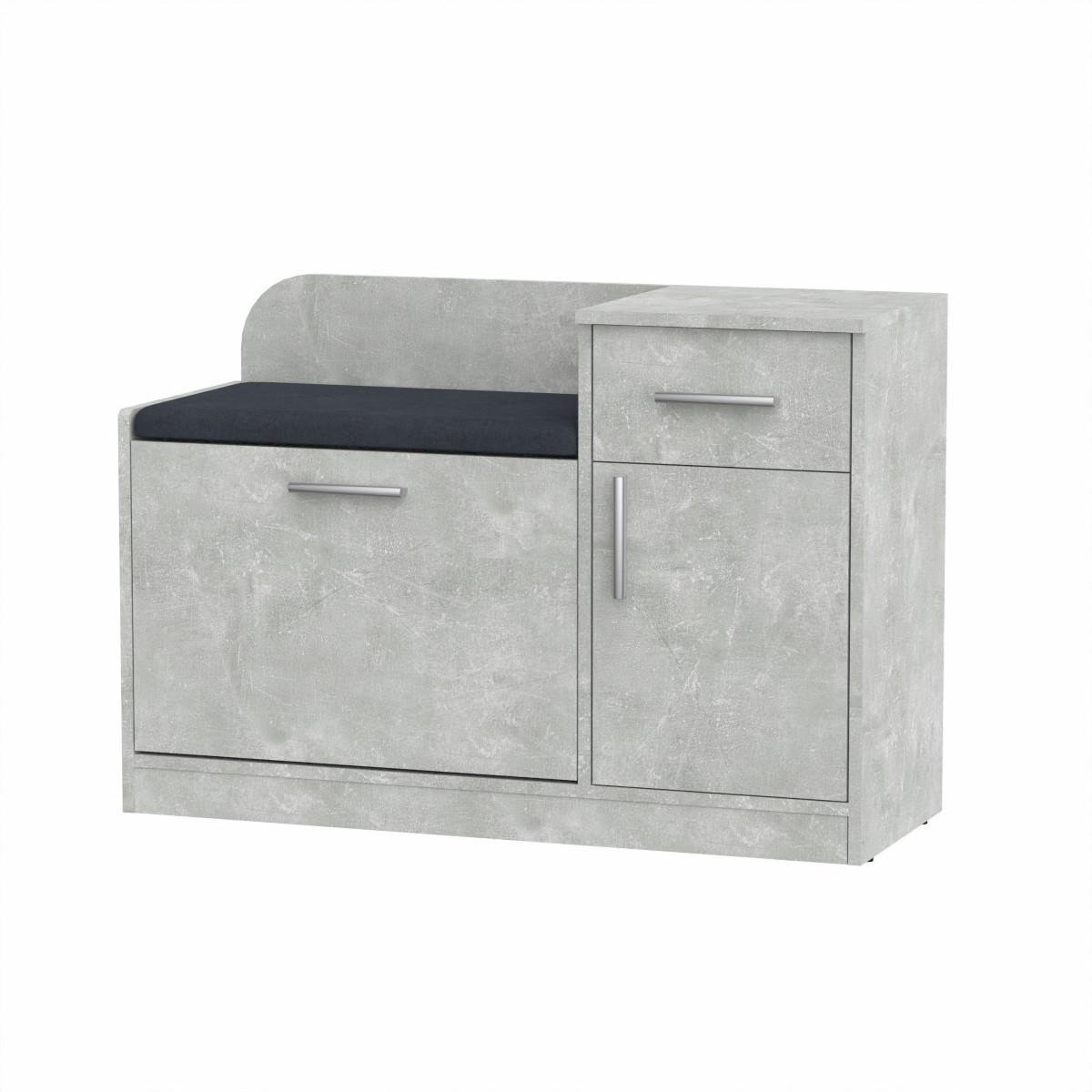 Тумба під взуття Компаніт SC-4 98х38х66 см Ательє світлий (28302756) - фото 1 Тумба під взуття Компаніт SC-4 98х38х66 см Ательє світлий (28302756) - фото 1