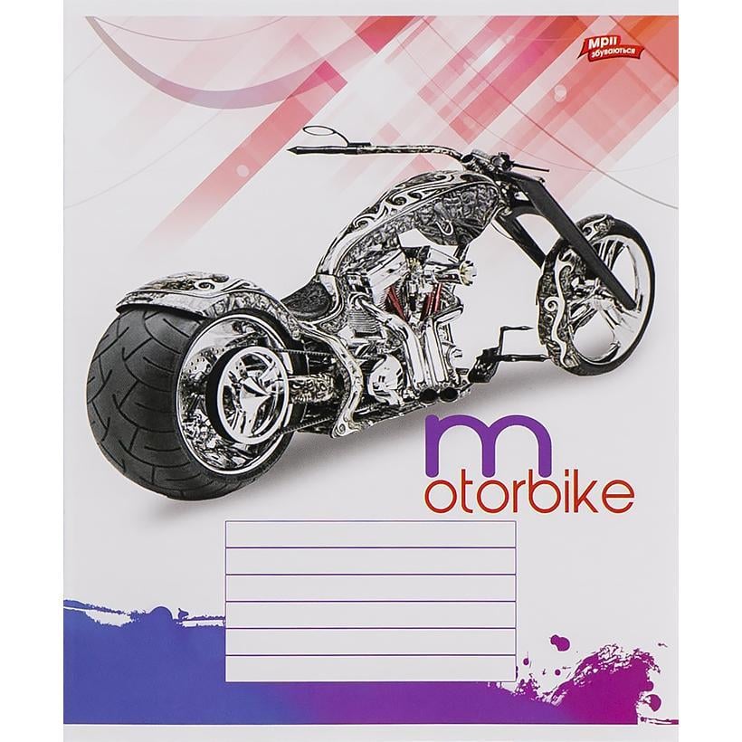 Тетрадь ученическая Мрії збуваються Motorbike 3498M Вид 3 А5/12 линейка Тетрадь ученическая Мрії збуваються Motorbike 3498M Вид 3 А5/12 линейка