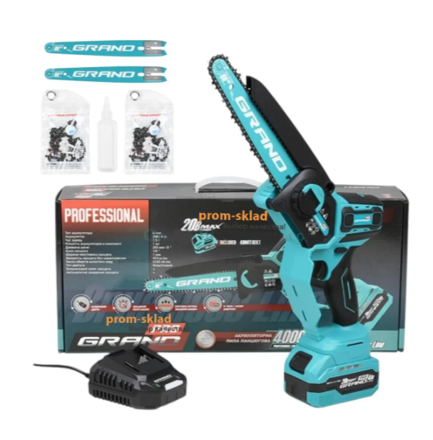 Пила цепная аккумуляторная Grand АПЦ-20V/8" 2хАКБ/кейс 20V (32899011)