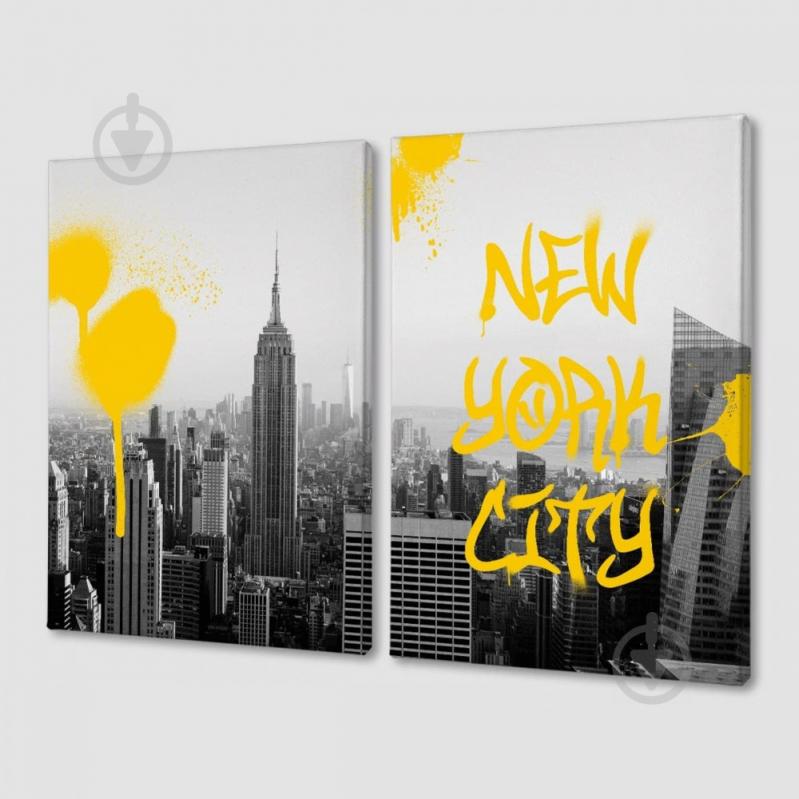 Модульная картина из двух частей New Your city Malevich Store 93x60 см (MK21215)
