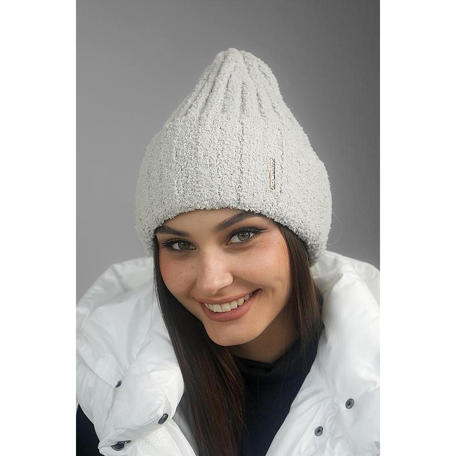 Шапка женская полушерстяная мягкая Лерида Braxton 4785 one size Светло-серый