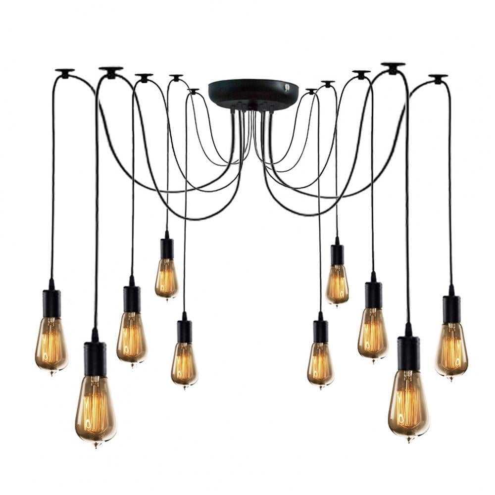 Люстра паук MSK Electric на десять ламп NL 149-10