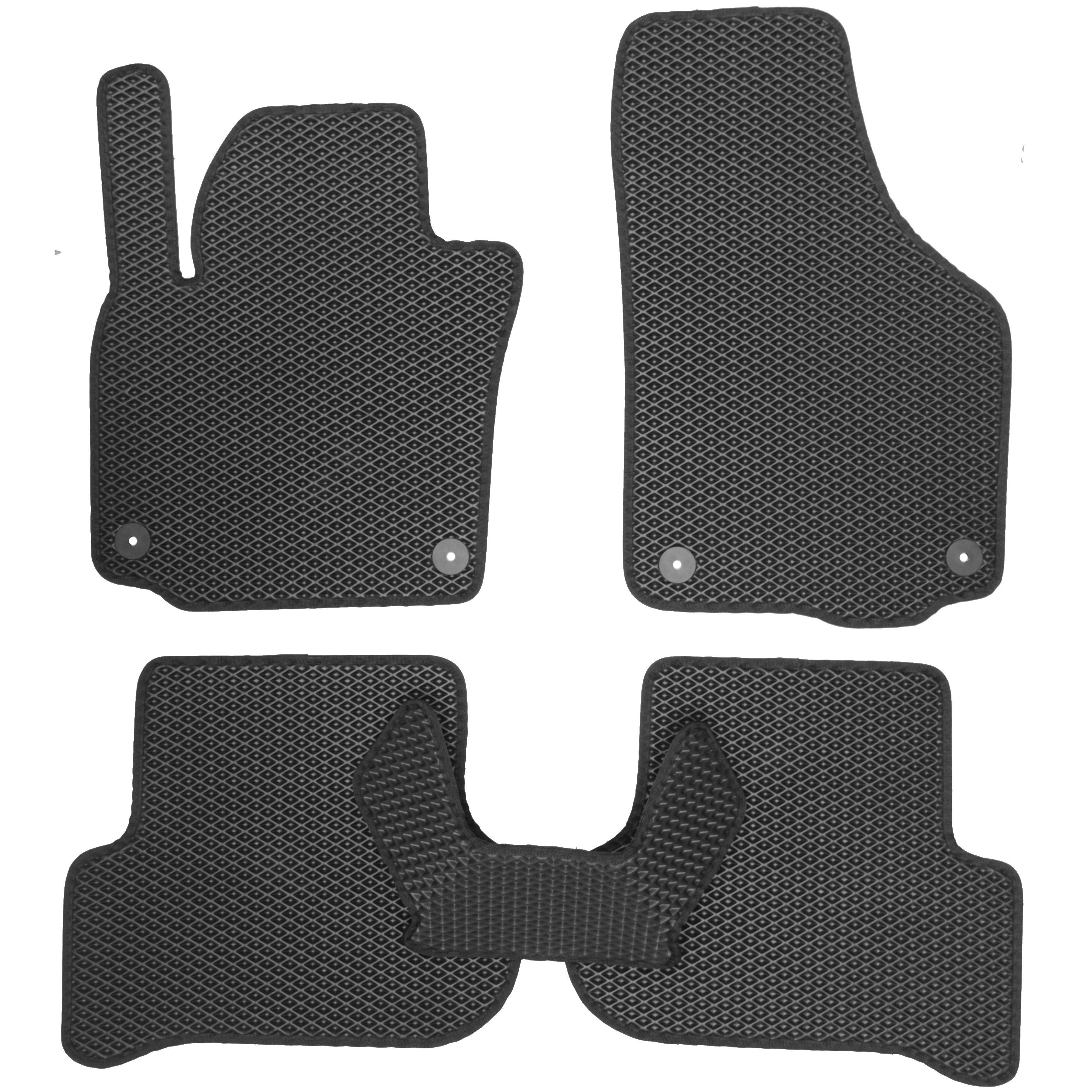 Коврики в салон для Skoda Yeti '09-17 EVA-полимерные Kinetic Черный Коврики в салон для Skoda Yeti '09-17 EVA-полимерные Kinetic Черный