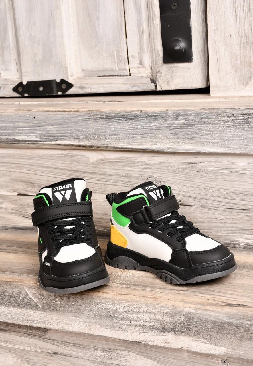 Хайтопы демисезонные для мальчика W.niko BG1176 р. 32/20 см Черный (2392706733) - фото 4