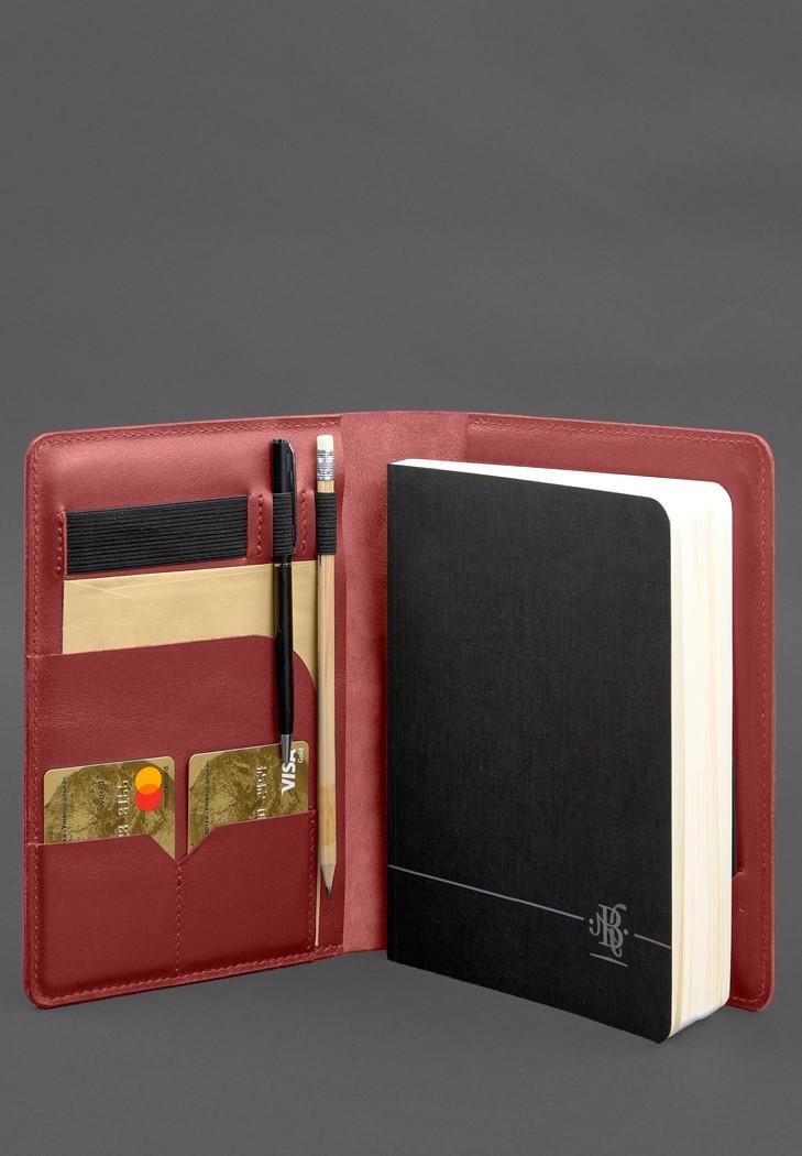 Кожаный блокнот А5 Софт-бук 9.4 Красный (A-028803) - фото 4 Кожаный блокнот А5 Софт-бук 9.4 Красный (A-028803) - фото 4