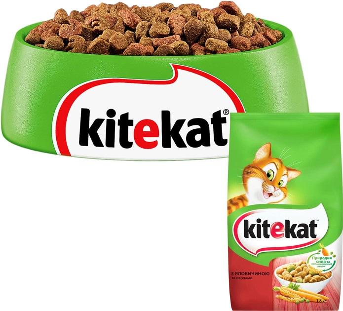 Корм для кошек сухой Kitekat с говядиной и овощами 1,8 кг - фото 2