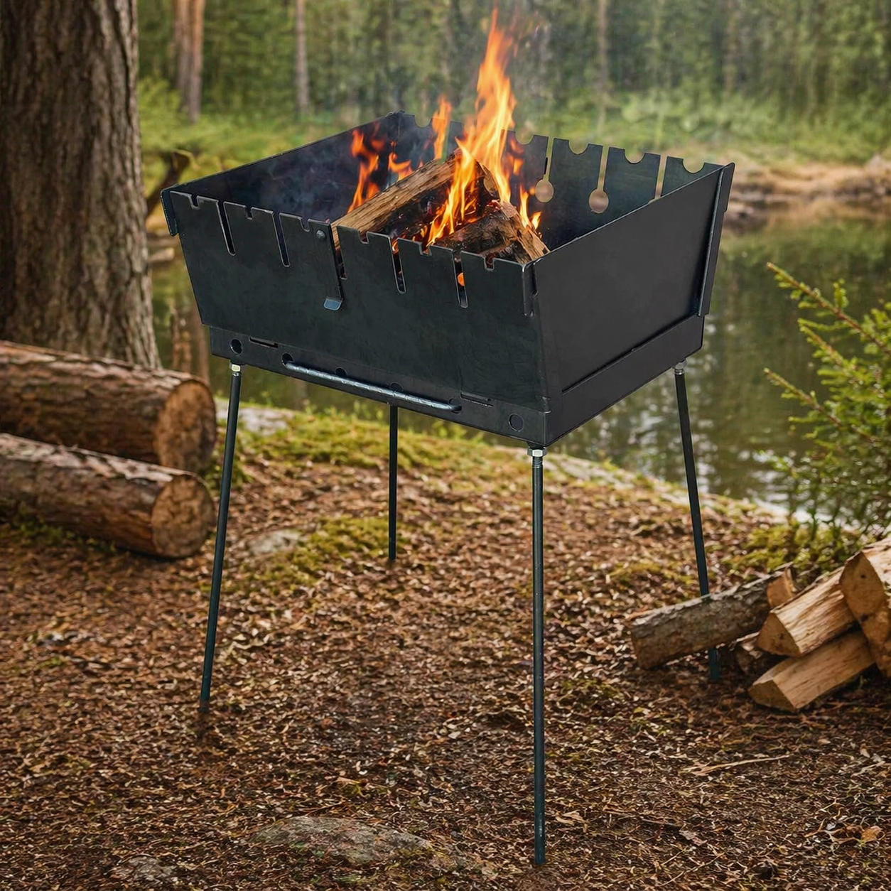 Мангал-валіза Jooki Пегас на 6 шампурів 3 мм