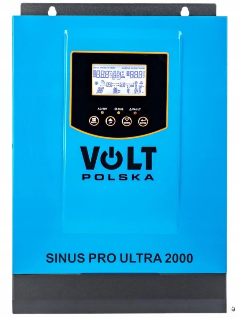 Инвертор солнечный Volt Polska ULTRA-HV 2000 12/230 V 1000/2000 W/ 60A MPPT (75V) Инвертор солнечный Volt Polska ULTRA-HV 2000 12/230 V 1000/2000 W/ 60A MPPT (75V)