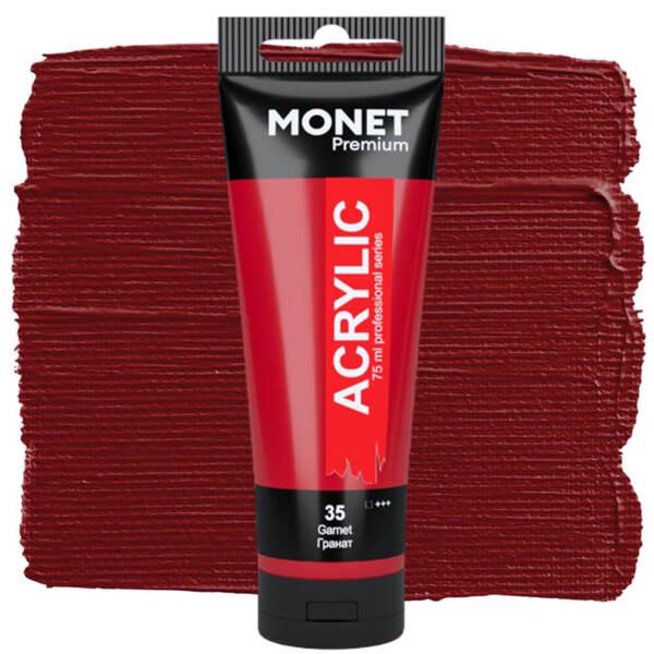 Акрилова фарба Monet 35 75 мл Гранатовий (7500135) - фото 1 Акрилова фарба Monet 35 75 мл Гранатовий (7500135) - фото 1