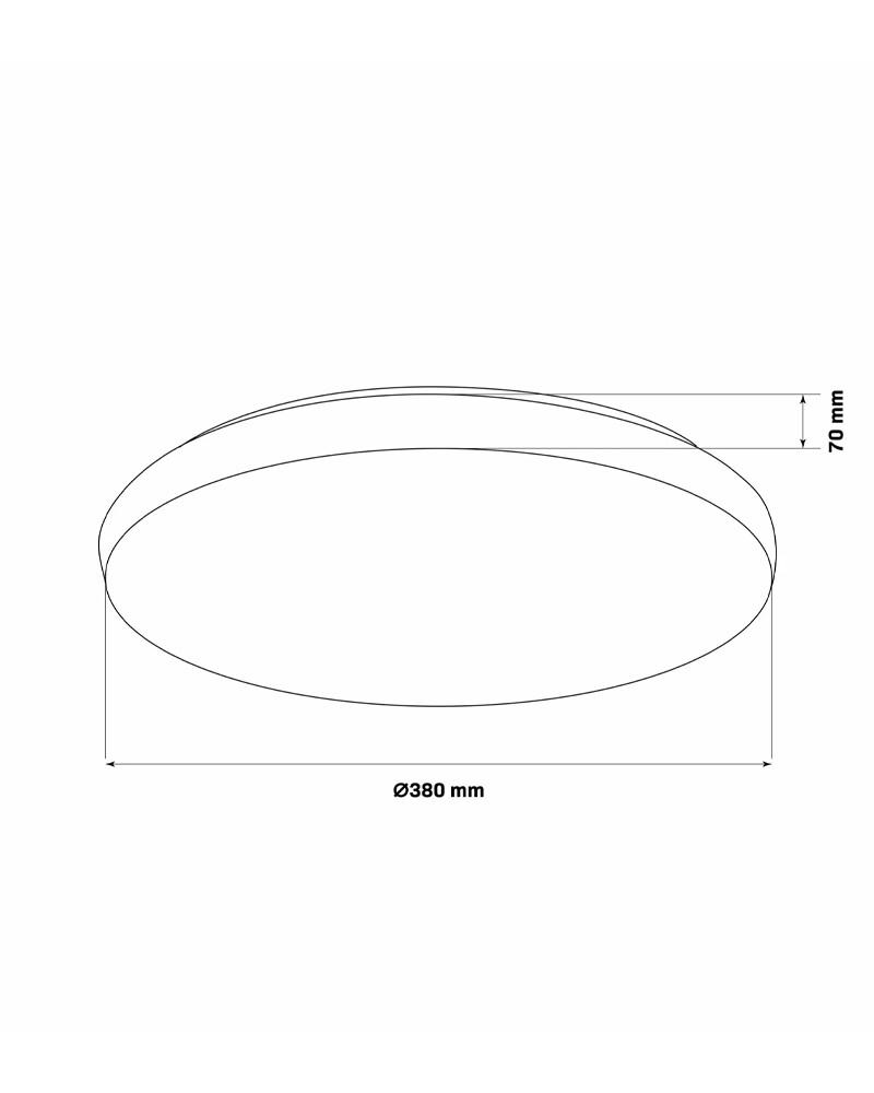 Стельовий світильник Goldlux 325747 Pirius Led 1x48W 3000K-6000K 5300Lm IP44 WH (18594918) - фото 4