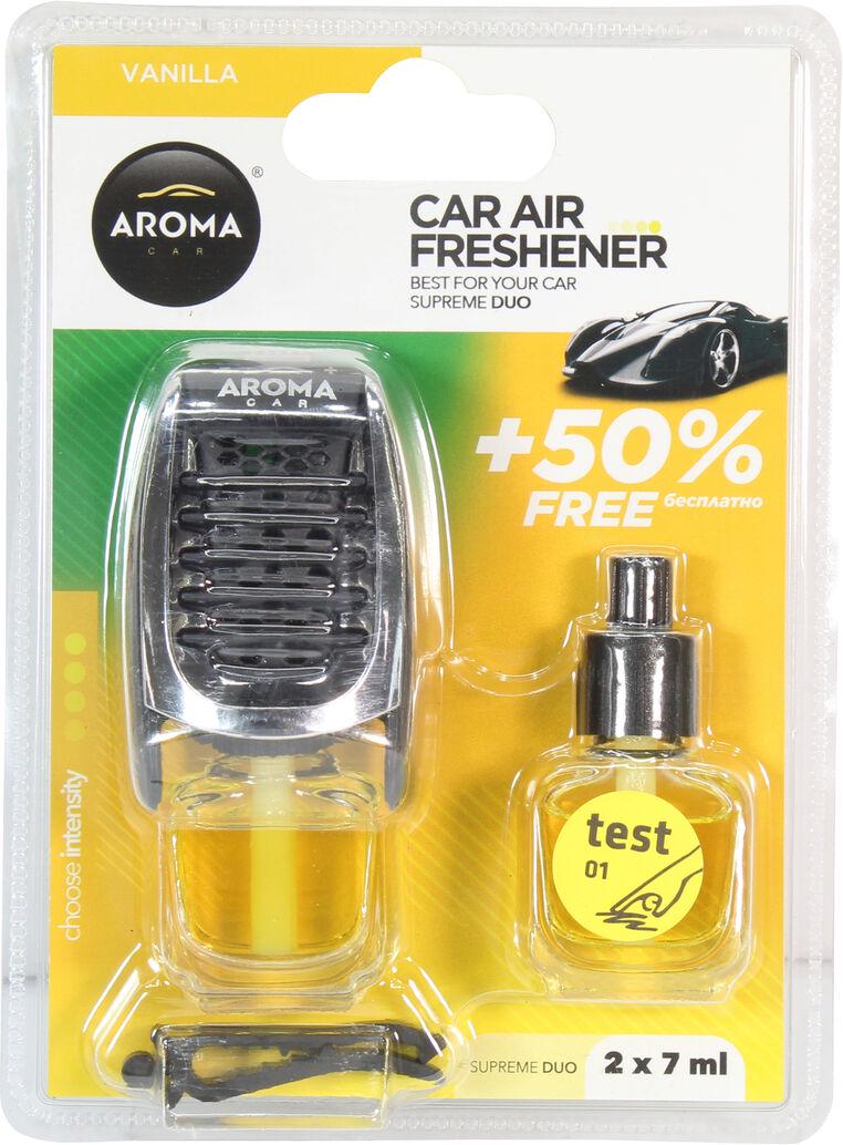 Ароматизатор для авто Aroma Car Supreme Duo Vanilla на дефлектор (0344560)