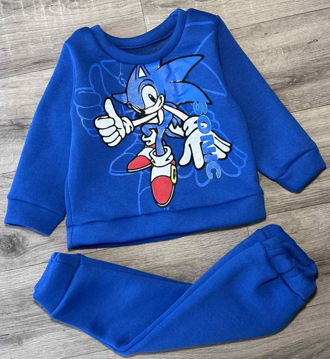 Костюм зимний детский для мальчика Sonic кофта и брюки 98 см/3 года Синий