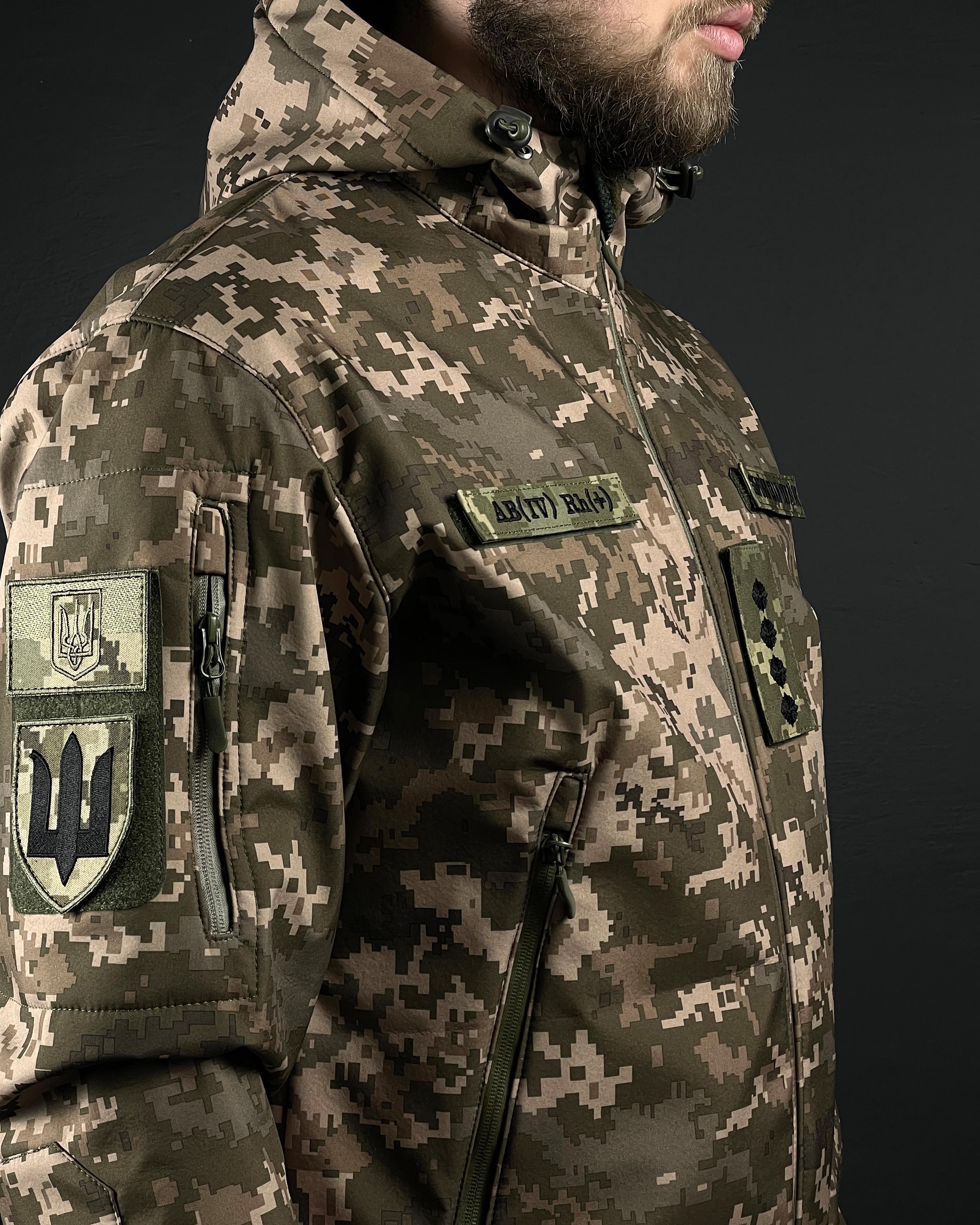 Куртка военная COOPERR Soft Shell II M Пиксель (KUR-1.4.M) - фото 4