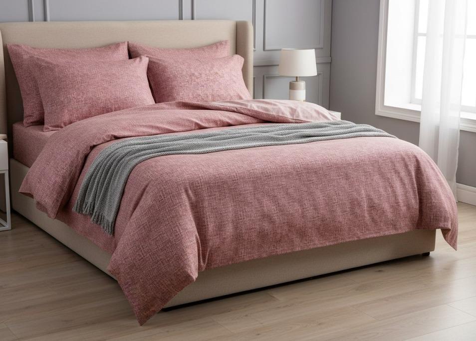 Комплект постельного белья евро Zastelli Фламинго реверс бязь 200х220 см (20645)