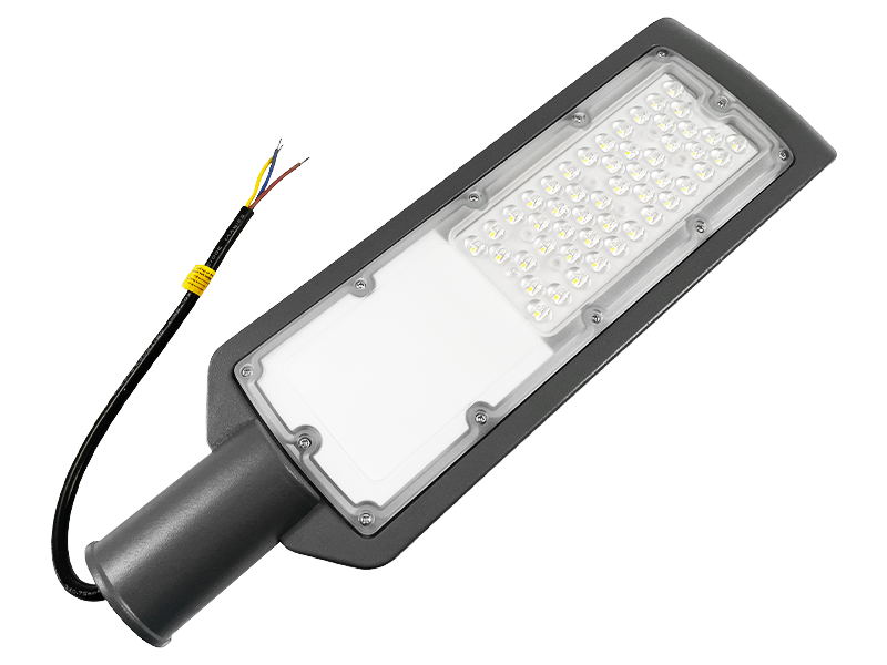 Світильник консольний Lemanso SMD CAB68-50 50W 6000Lm 6500K захист від грози 4kV Сірий (9119)