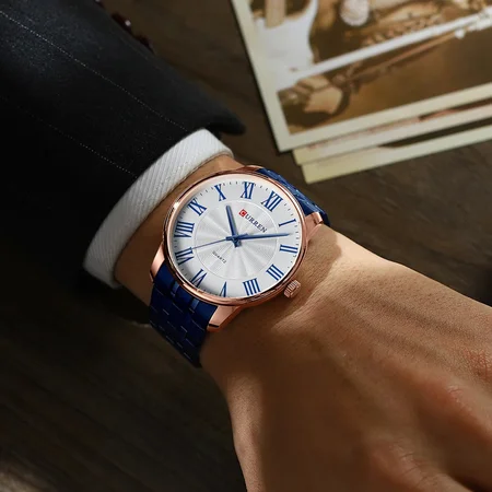 Наручные часы Curren 8422 Blue/Gold/White - фото 3 Наручные часы Curren 8422 Blue/Gold/White - фото 3