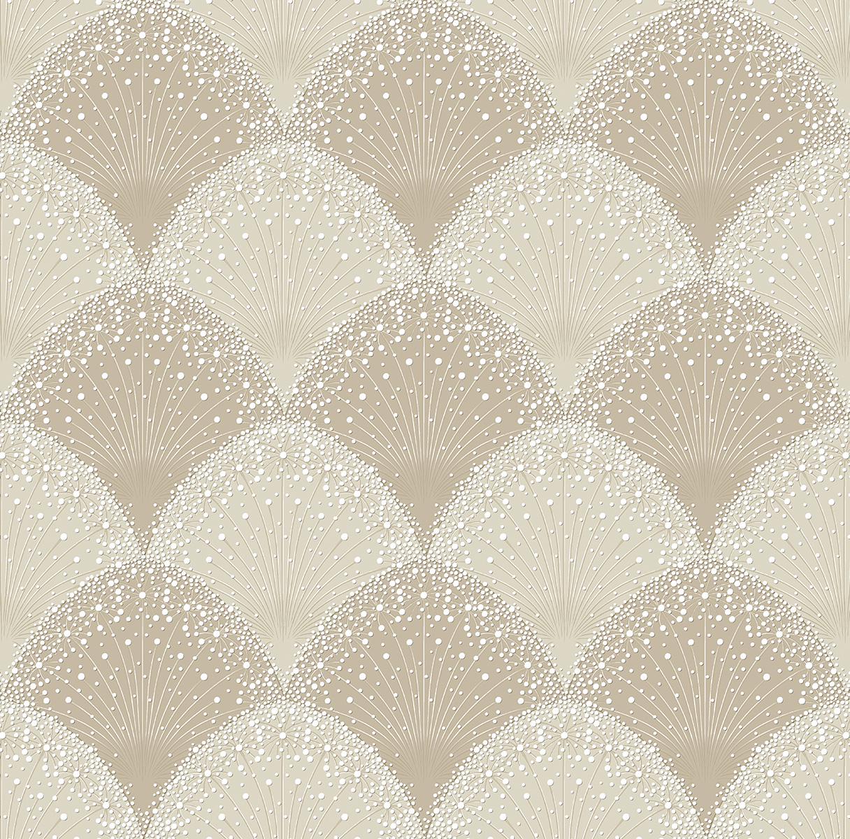 Обои бумажные акриловые V.I.P. Континент Талли Кремовый (30211 G) - фото 1