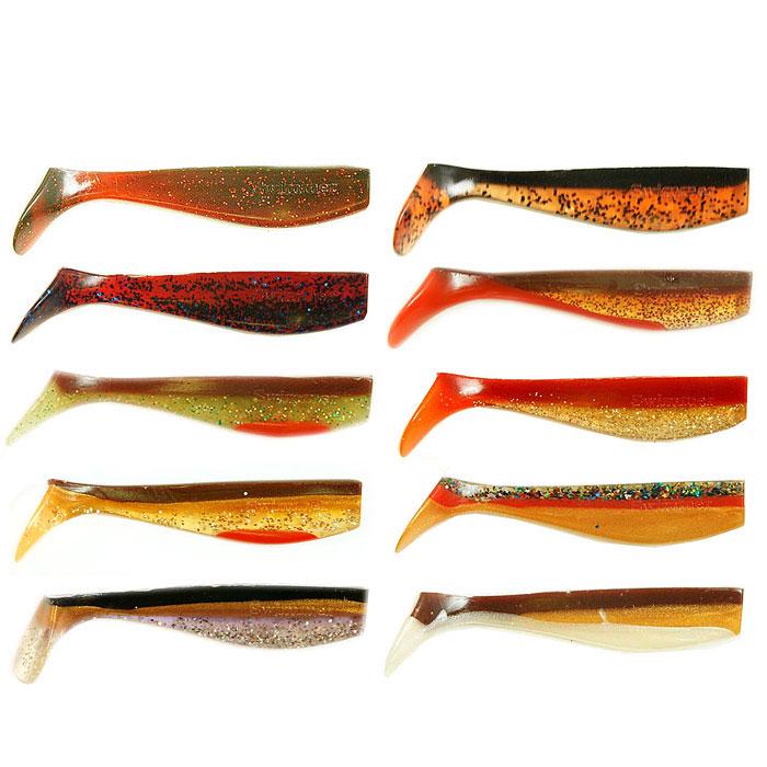 Набор виброхвостов Fox Swiммer Assorti №5 силиконовых съедобные 8 см 10 шт. (10474)