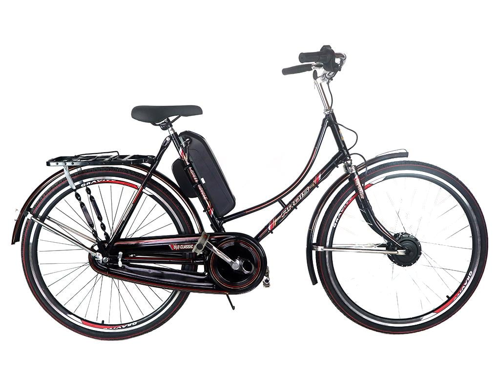 Електровелосипед дорожній Lady 28 колесо 36 В 350 Вт літій-іонний акумулятор 7 Ач в сумці (4870920)