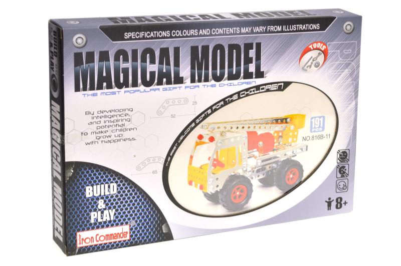 Конструктор металлический Грузовик 34,5х24х4,5 см 191 деталей (816B-11)