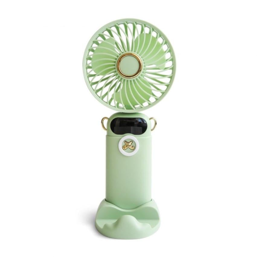 Вентилятор портативный мини Mini Fan TP-01 на аккумуляторе/USB на присоске Салатовый (MX-00009120SA)