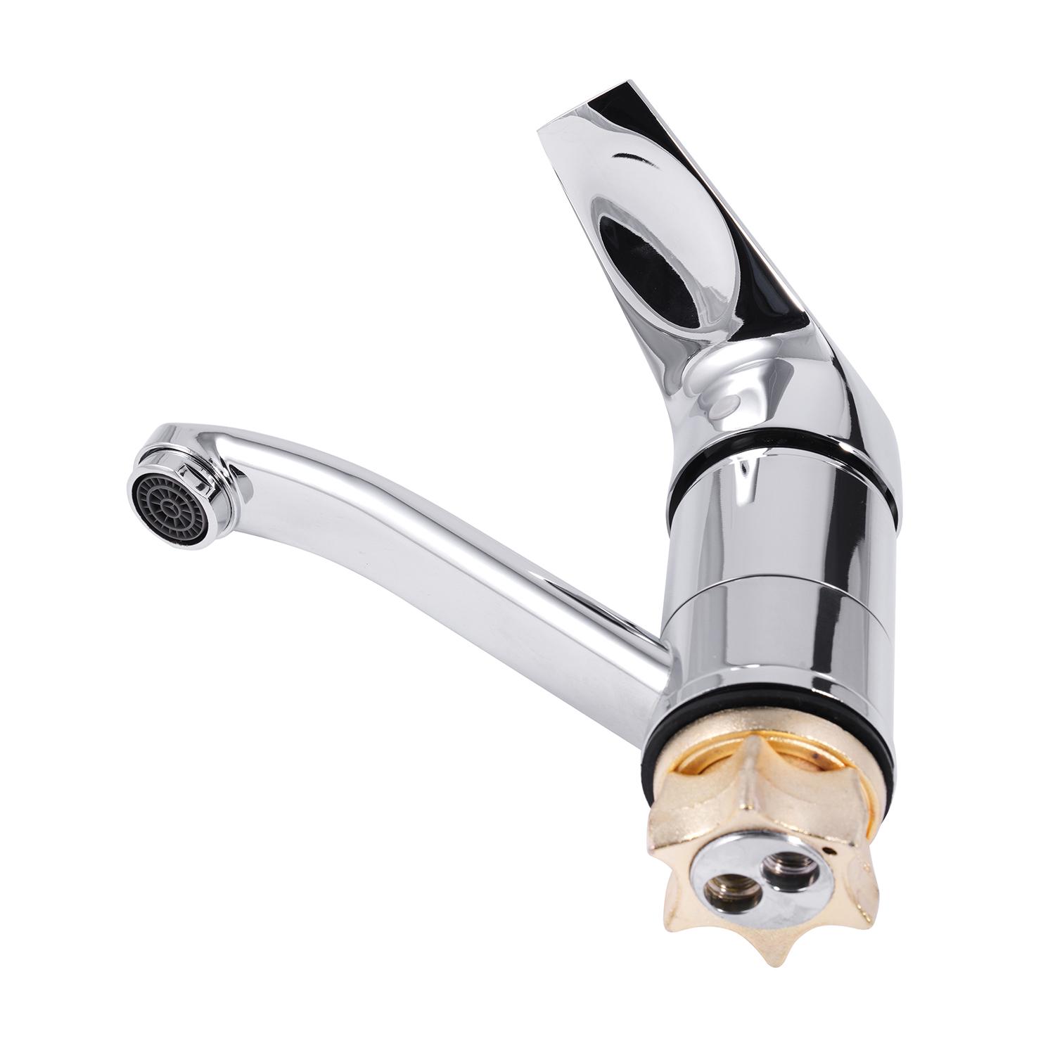 Смеситель для ванны Kroner KRM Odra C070 и смеситель для раковины Kroner KRM Odra C010 - фото 12