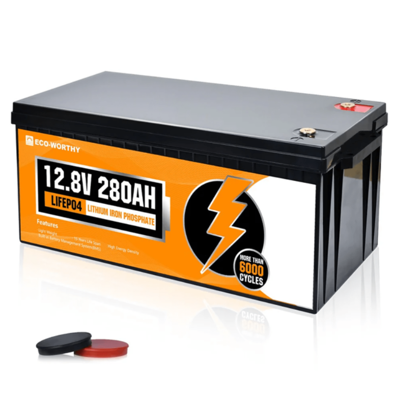 Батарея аккумуляторная для ИБП ECO-WORTHY LiFePO4 12,8V 280 Ah 3584Wh из BMS Батарея аккумуляторная для ИБП ECO-WORTHY LiFePO4 12,8V 280 Ah 3584Wh из BMS
