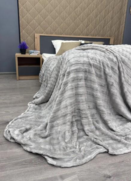 Покривало на ліжко Soft Night 200х230 см Світло-сірий (87-138) - фото 3 Покривало на ліжко Soft Night 200х230 см Світло-сірий (87-138) - фото 3