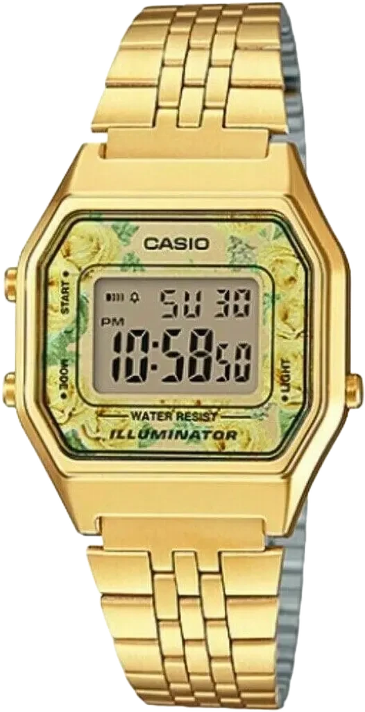 Наручний годинник жіночий Casio LA680WGA-9C Lady Vintage з підсвіткою