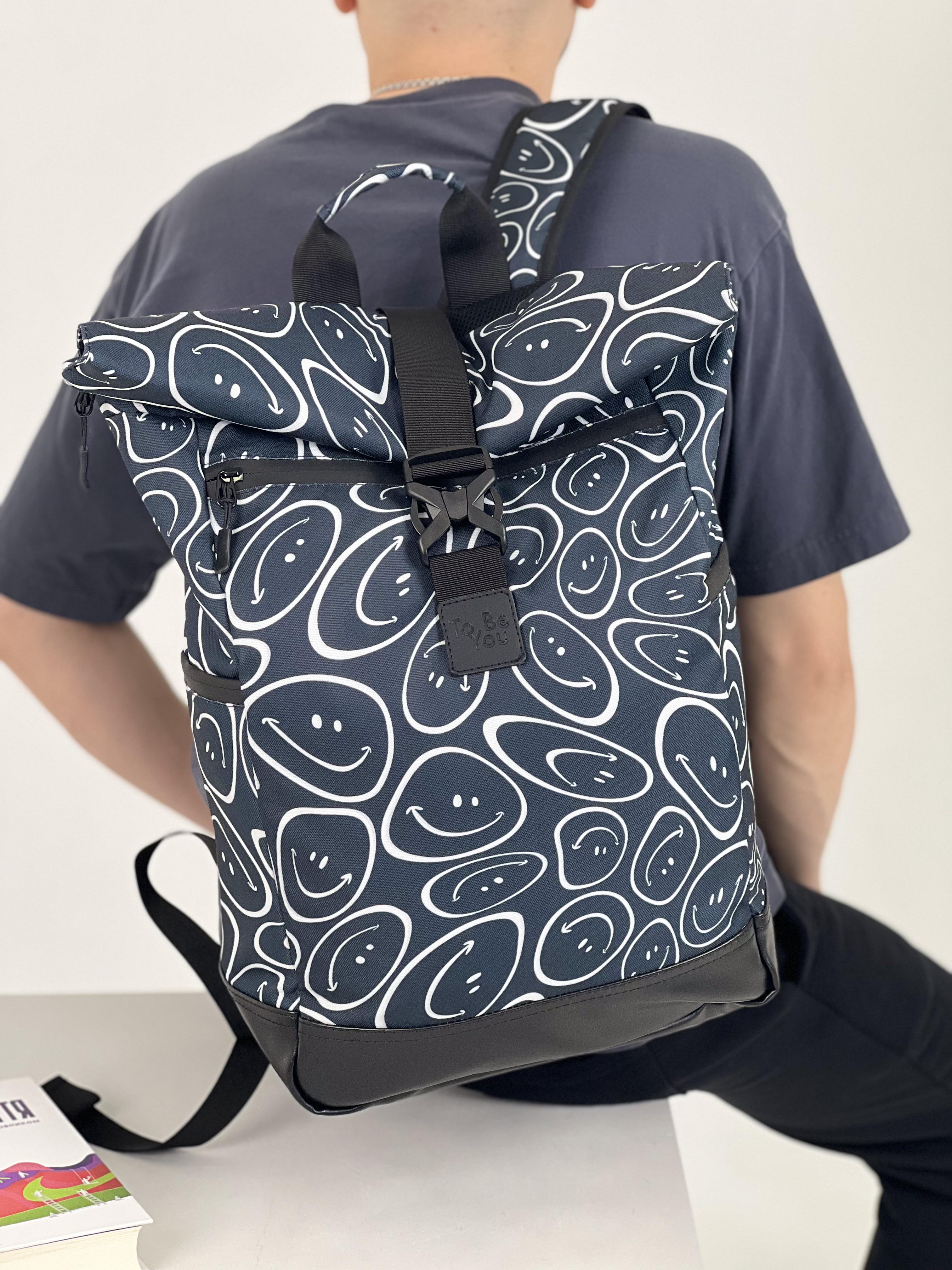 Рюкзак трансформер Tobeyou Rolltop Travel Smile 20 л (418448277) - фото 1