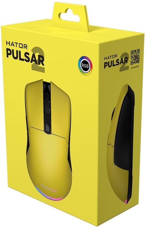 Комп'ютерна мишка провідна Hator Pulsar 2 RGB Yellow (HTM-512) - фото 6 Комп'ютерна мишка провідна Hator Pulsar 2 RGB Yellow (HTM-512) - фото 6